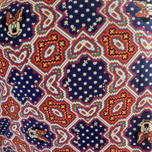 LuLaRoe Minnie Mouse Classic T Orange Blue Size L Women’s Top NWT - Picture 11 of 12